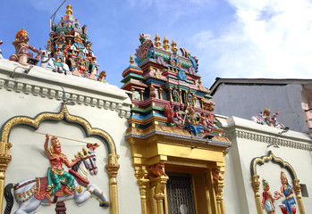 Indian temple in George Town, Malaysia 