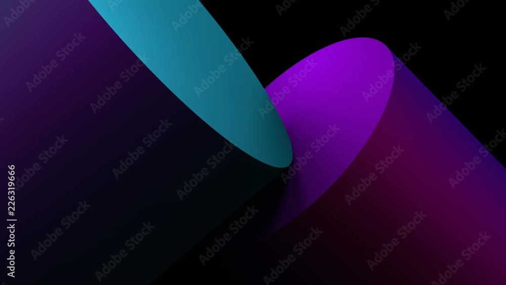 Poster abstract 3d rendering of geometric shapes. modern background, looped animation. seamless motion desi