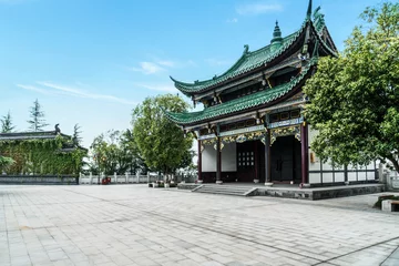 Photo sur Plexiglas Lieu de culte Ancient architecture temple pagoda in the park, Chongqing, China