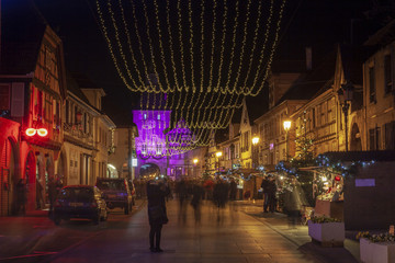 Fototapeta na wymiar Noël dans les rues de Rosheim