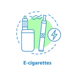 E-cigarettes concept icon