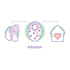 Adoption concept icon