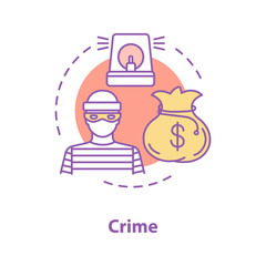 Crime concept icon
