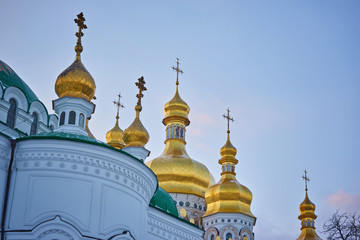 Fototapeta na wymiar Uspensky Cathedrall of the Kiev-Pechersk Lavra.