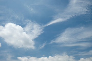 Fototapeta na wymiar clear blue sky and clouds background
