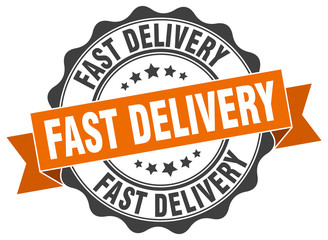 fast delivery stamp. sign. seal