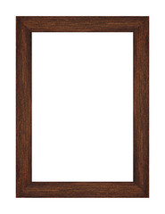 Obraz premium Wood frame isolated on white background with clipping path. Mockup for design