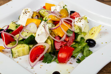 Traditional Greek salad