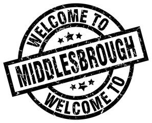 welcome to Middlesbrough black stamp