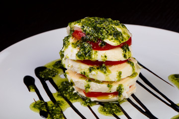 Delicious caprese salad