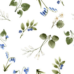 Watercolor floral pattern
