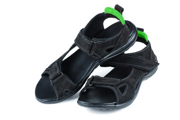 Pair of black female sport sandals