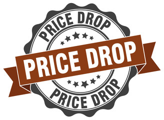 price drop stamp. sign. seal