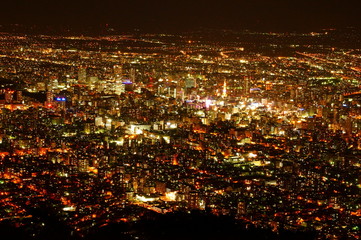 札幌の夜景