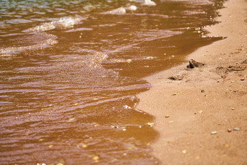 waves on the beach