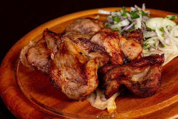 Grilled pork kebab