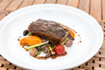 Slow cook roasted Rib