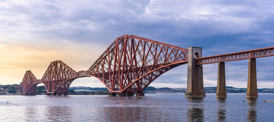 The Forth bridge Edinburgh Panorama