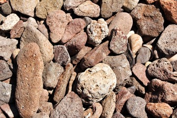 Texture of rocks on the beach