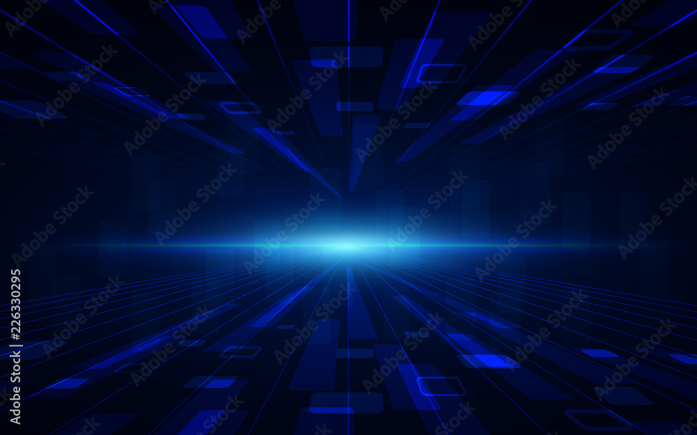 Poster abstract shiny hi-tech motion geometric shape technology concept background