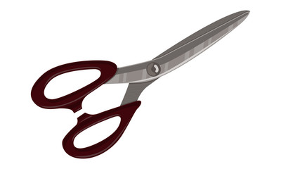 Scissor Template Vector Isolated Color