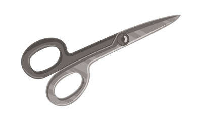 Scissor Template Vector Isolated Color