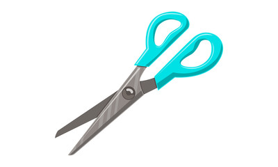 Scissor Template Vector Isolated Color