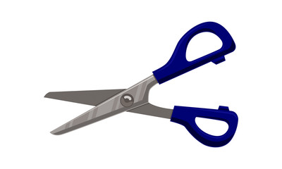 Scissor Template Vector Isolated Color