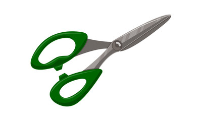 Scissor Template Vector Isolated Color