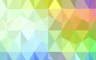 Light Multicolor vector shining triangular layout.