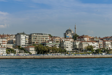 Fototapeta na wymiar Istanbul, Turkey, 23 August 2018: Ayazma Mosque, Salacak Uskudar