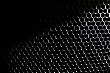 Abstract black metallic wallpaper. spotlight on black metallic m