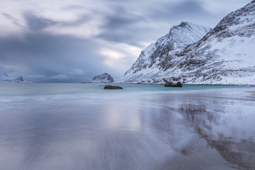 Haukland beach, Lofoten Islands, northern Norway