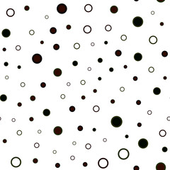 Dark Green, Red vector seamless template with circles.
