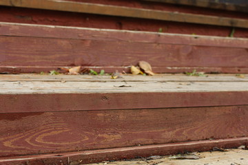 wood steps