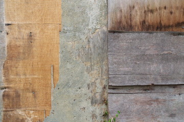 Rustic patchy wooden wall background