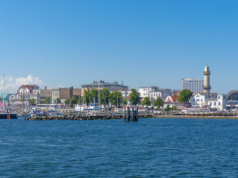 Panorama Rostock Warnemünde Warnow Breitling