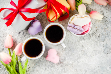 Valentine day's macaron cookies