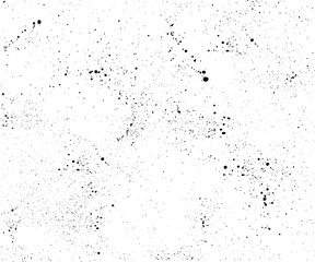 Hand drawn abstract black paint brush spray. Vector shape isolated on white background.