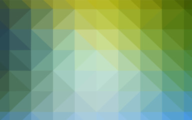 Light Blue, Green vector abstract polygonal background.