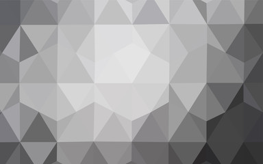 Light Gray vector polygon abstract background.