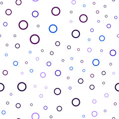 Dark Pink, Blue vector seamless pattern with spheres.