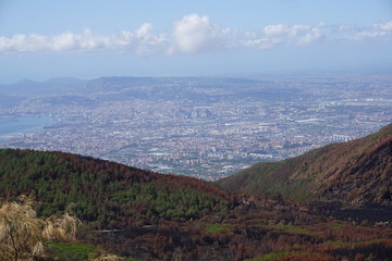 Fototapeta na wymiar Neapel vom Vesuv 1