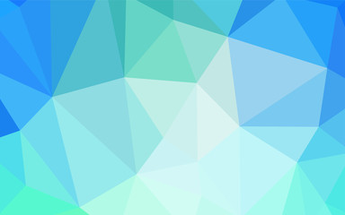 Light Blue, Green vector abstract polygonal template.