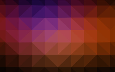 Obraz premium Dark Pink, Red vector low poly texture.