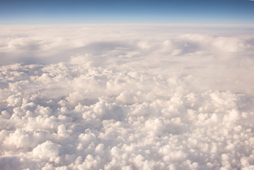 Fototapeta na wymiar Air flight over the Earth
