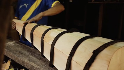 Manufacture Of A Harp In Asuncion, Paraguay.