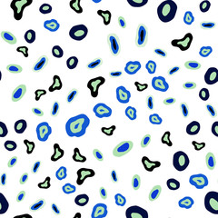 Light Blue, Green vector seamless layout with circle shapes.