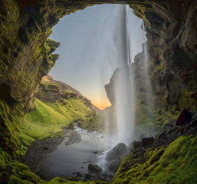Kvernufoss Waterfall, Iceland
