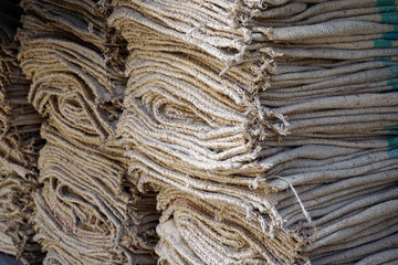 Crushed Sack  Woven, Close-up
